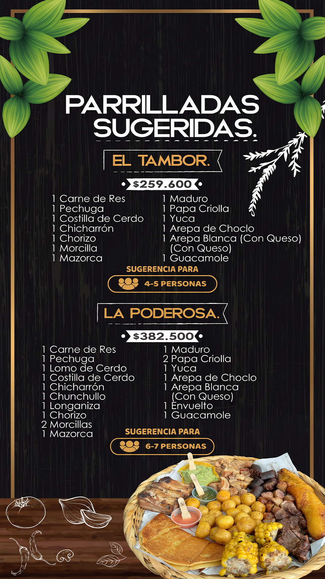 Els Menu MENÚ 2025 – El Tambor